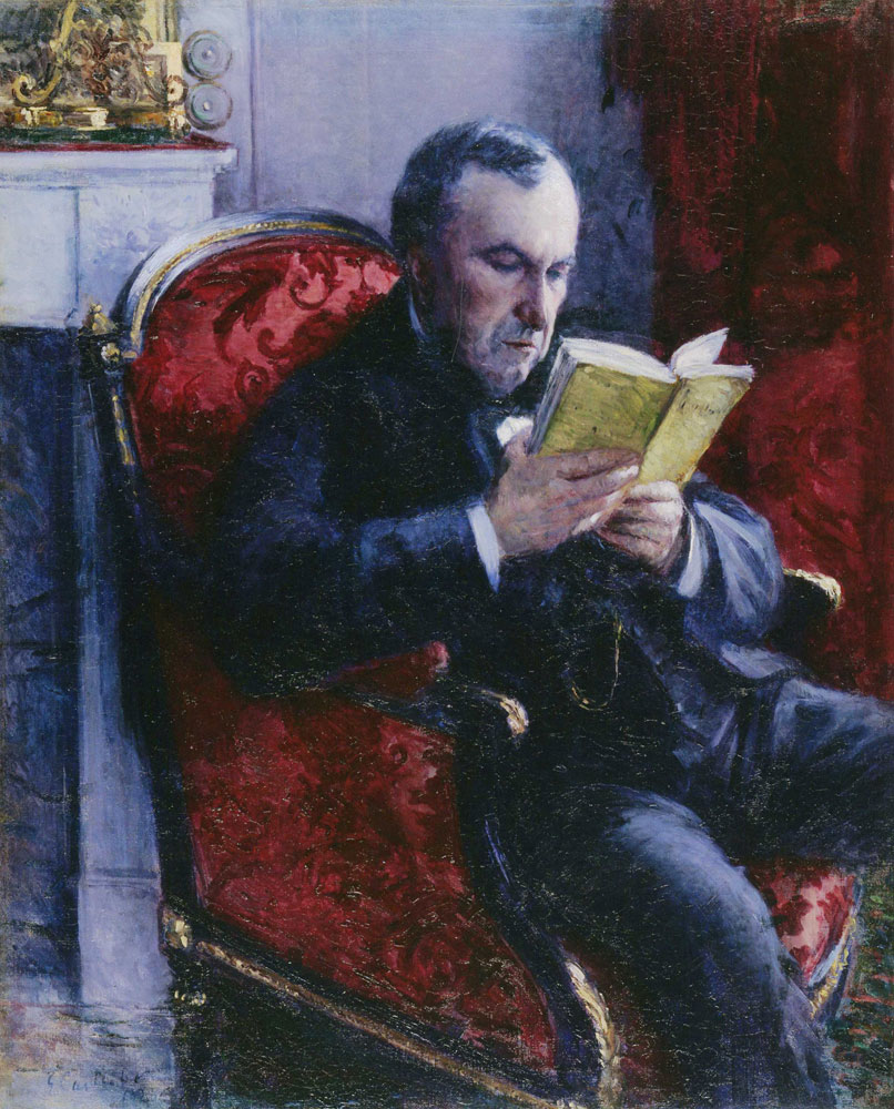 Gustave Caillebotte - Eugène Daufresne Reading