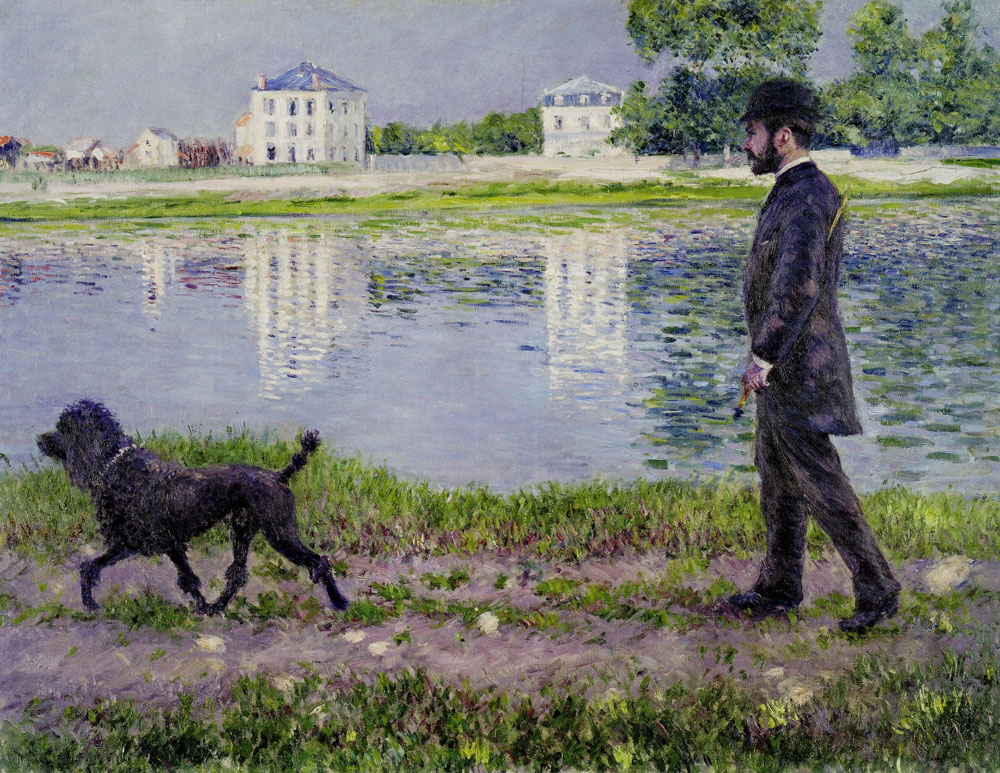 Gustave Caillebotte - Richard Gallo and His Dog