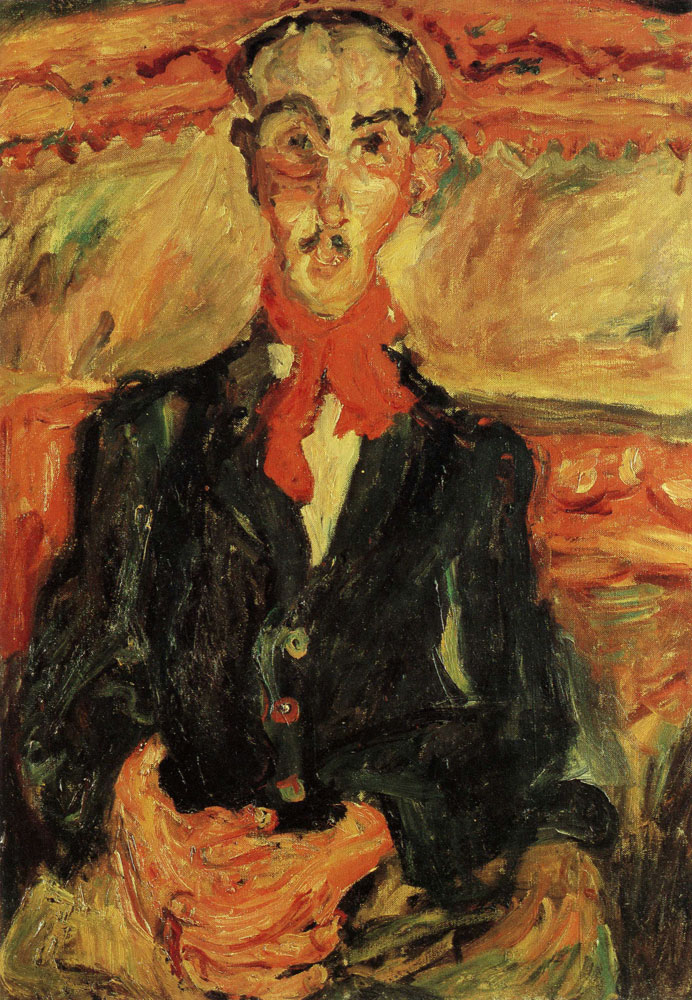 Chaim Soutine - Man with a Red Scarf