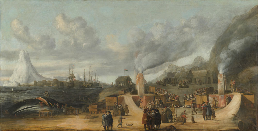Cornelis de Man - The Whale-oil Refinery near the Village of Smerenburg