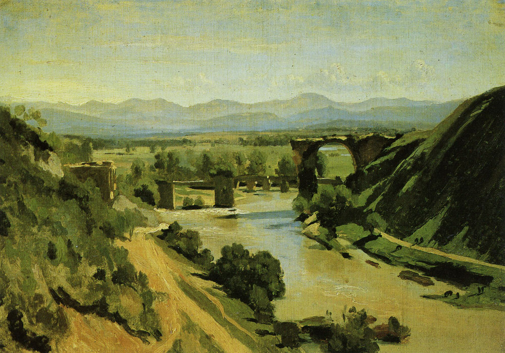 Jean-Baptiste-Camille Corot - The Bridge at Narni