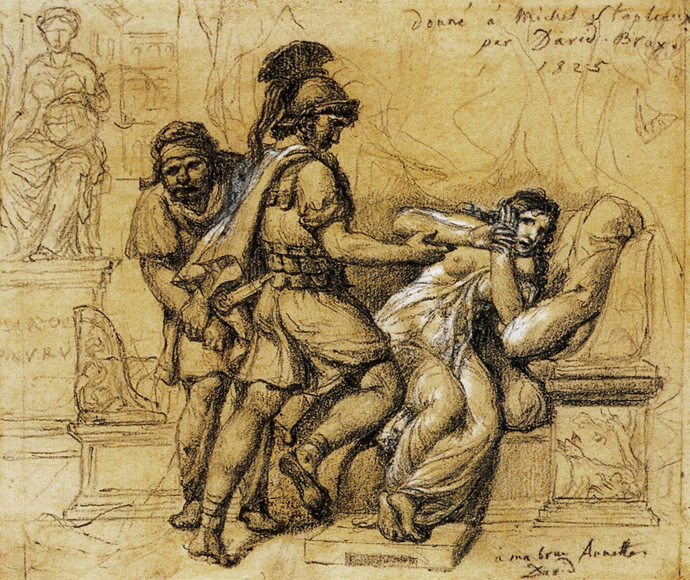 Jacques-Louis David - The Rape of Lucretia