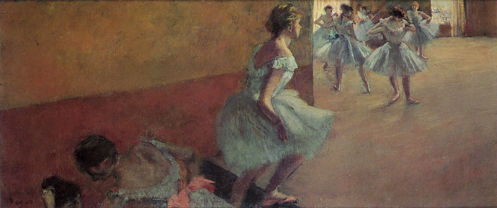 Edgar Degas - Dancers Climbing a Stair