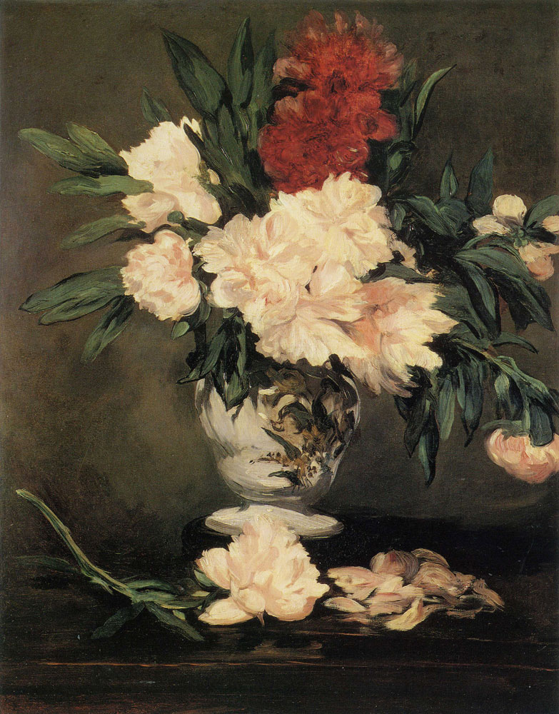 Edouard Manet - Vase of Peonies on a Pedestal