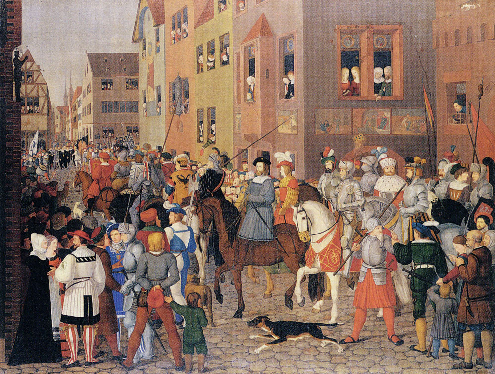 Franz Pforr - The Entry of the Emperor Habsburg into Basle in 1273
