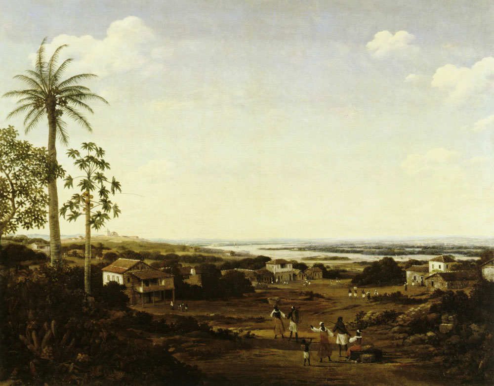 Frans Post - Houses of Farmers at the Paraiba River