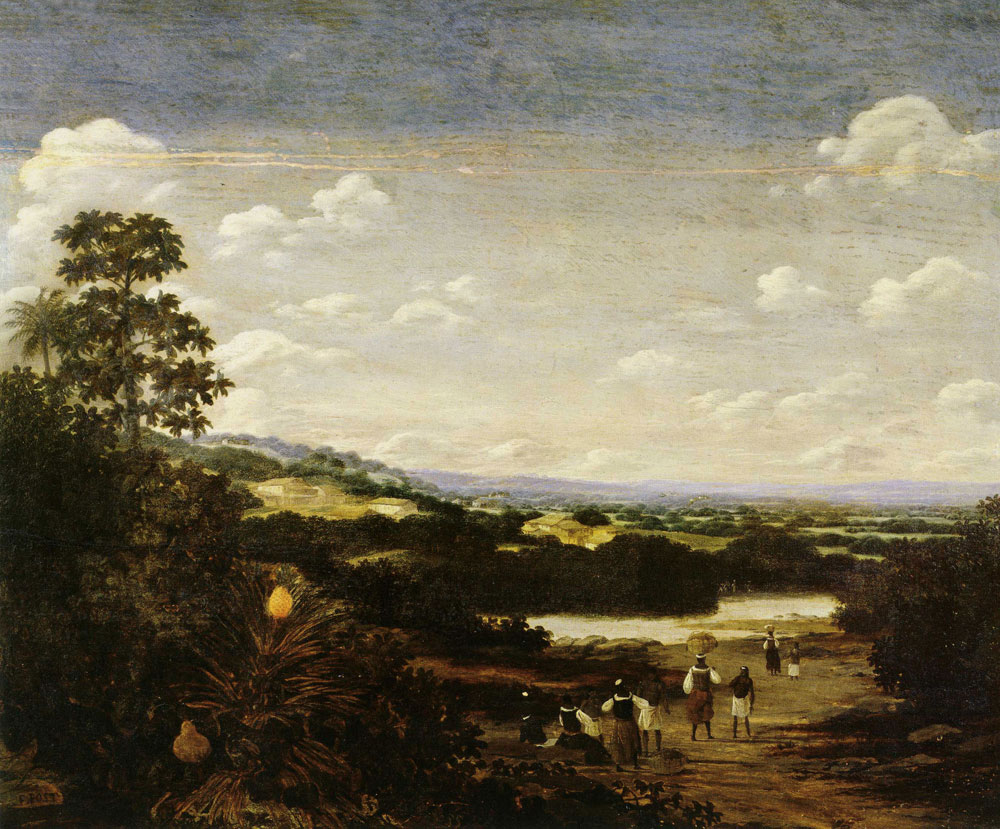 Frans Post - Sugar Mill with River