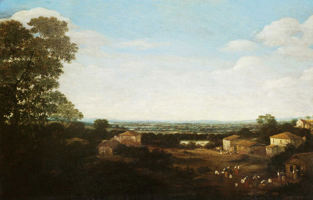 Frans Post - Varzea Landscape with Village