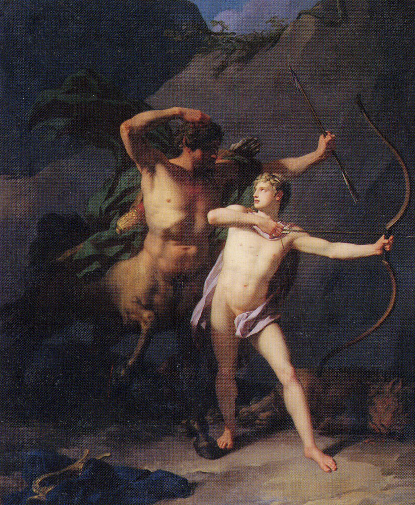 Jean-Baptiste Regnault - The Education of Achilles by the Centaur Chiron