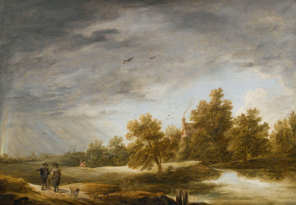 David Teniers the Younger - River Landscape with Rainbow