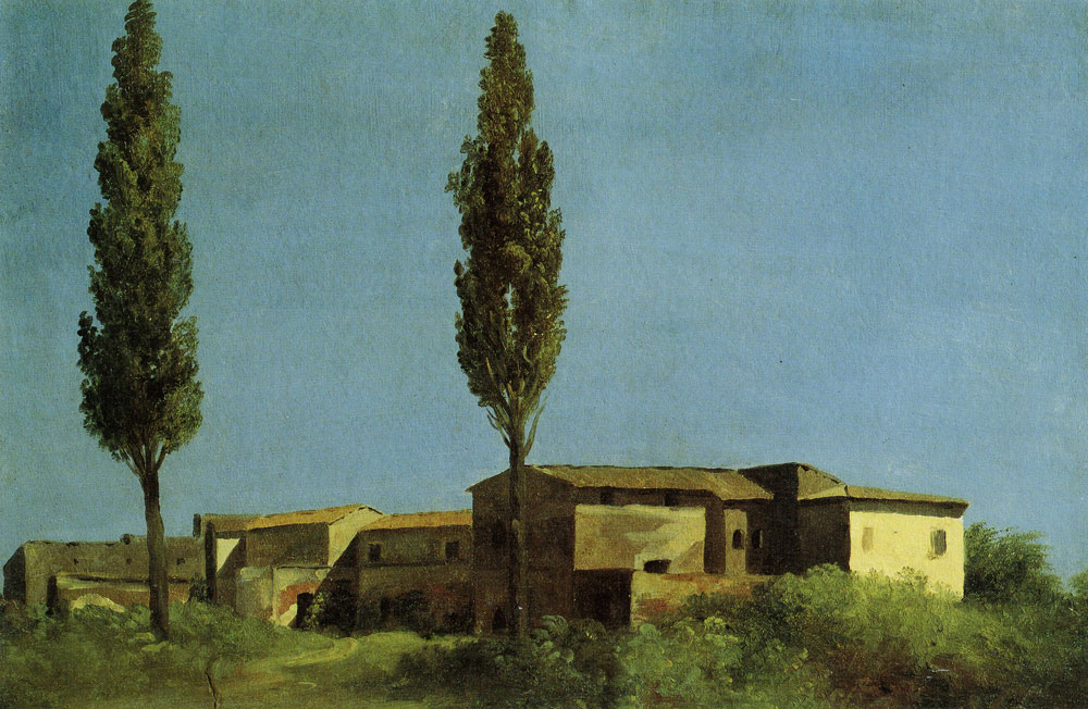 Pierre-Henri de Valenciennes - Farm-buildings of the Villa Farnese: the Two Poplar Trees