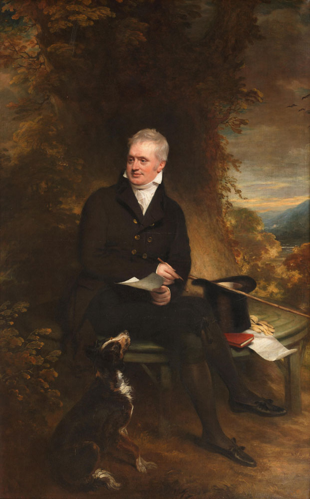 William Beechey - Portrait of Thomas Lowndes, full-length, in a black coat and breeches