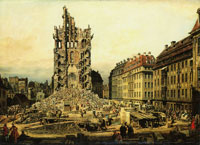 Bernardo Bellotto The Demolition of the Ruins of the Kreuzkirche