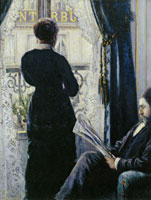 Gustave Caillebotte Interior, Woman at the Window