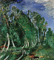 Chaim Soutine Landscape with Reclining Figure. Champigny
