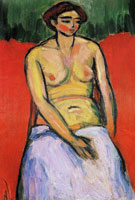 Alexej von Jawlensky Sitting female nude