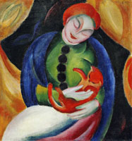 Franz Marc Girl with Cat II