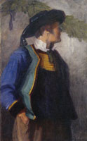 Franz Marc Self-portrait in Breton Costume