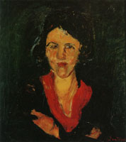 Chaim Soutine Woman with Red Collar