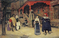 James Tissot Meeting of Faust and Marguerite