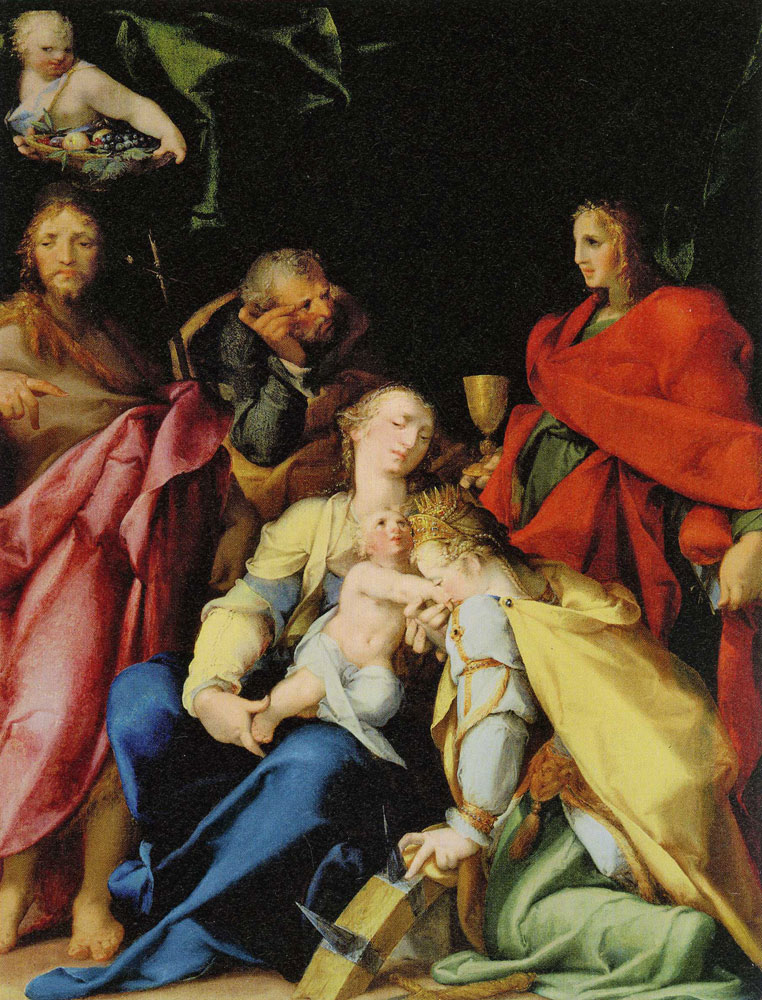 Bartholomeus Spranger - The Mystic Marriage of Saint Catherine with Saint John the Baptist and Saint John the Evangelist
