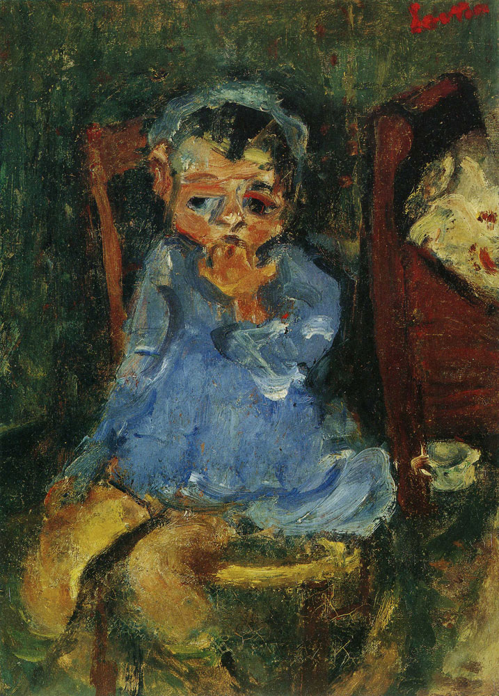 Chaim Soutine - Seated Child in Blue