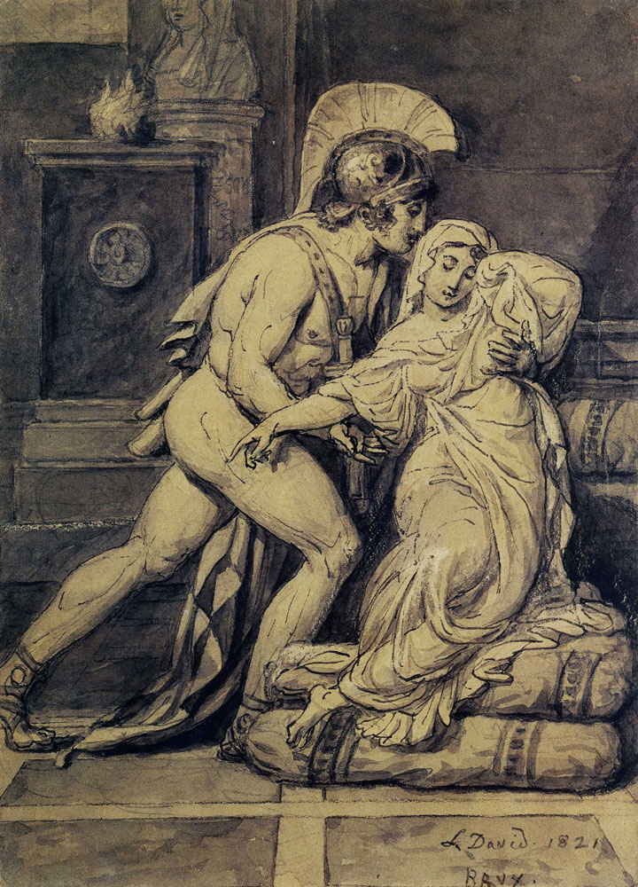 Jacques-Louis David - Mars and Rhea Sylvia
