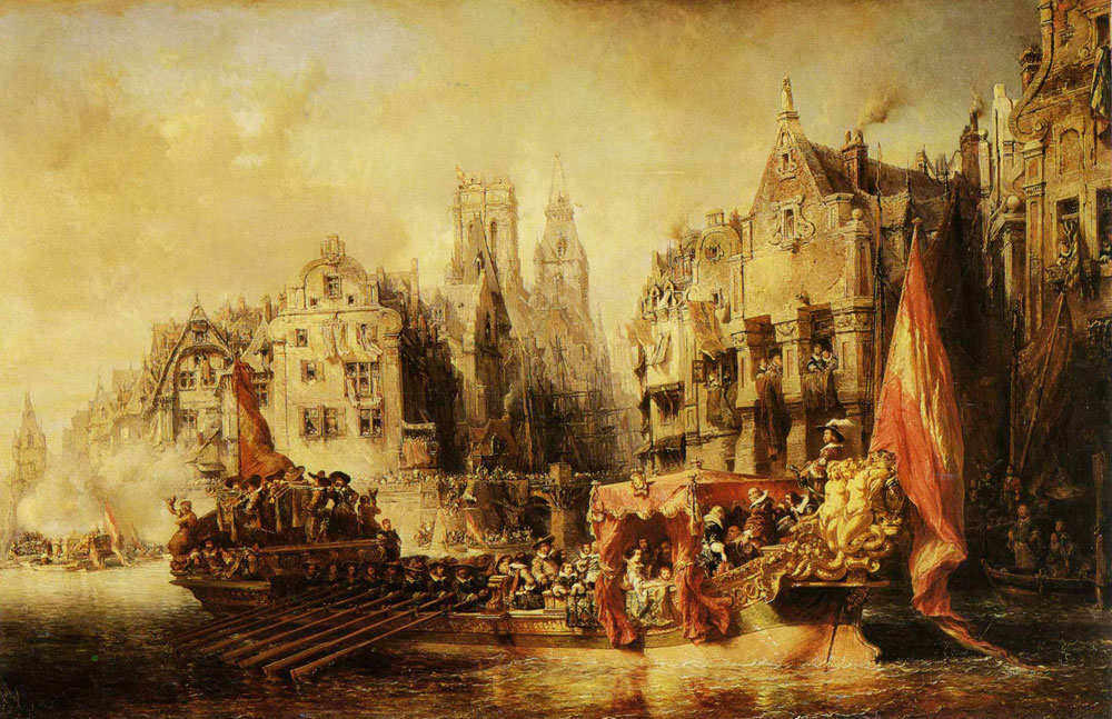 Eugene Isabey - Arrival of the Duke of Alba at Rotterdam
