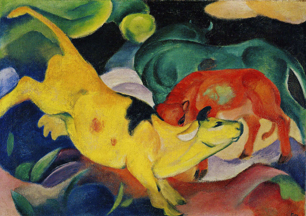 Franz Marc - Cows, Red, Green, Yellow