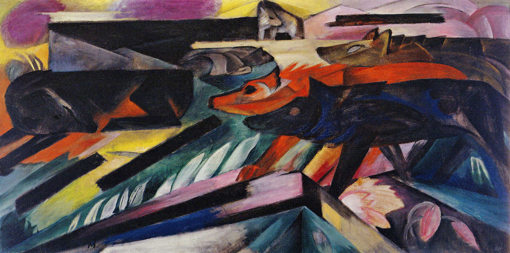 Franz Marc - The Wolves
