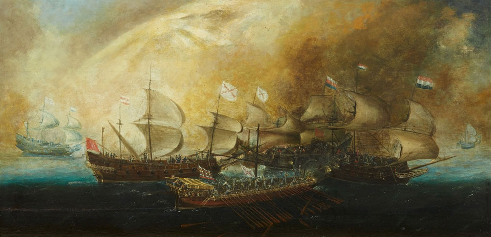 Attributed to Bonaventura Peeters the Elder - Battle at Sea