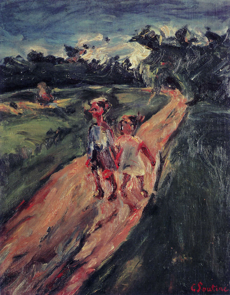 Chaim Soutine - Two Children on a Road