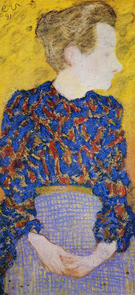 Edouard Vuillard - Marie in a Blue and Red Blouse