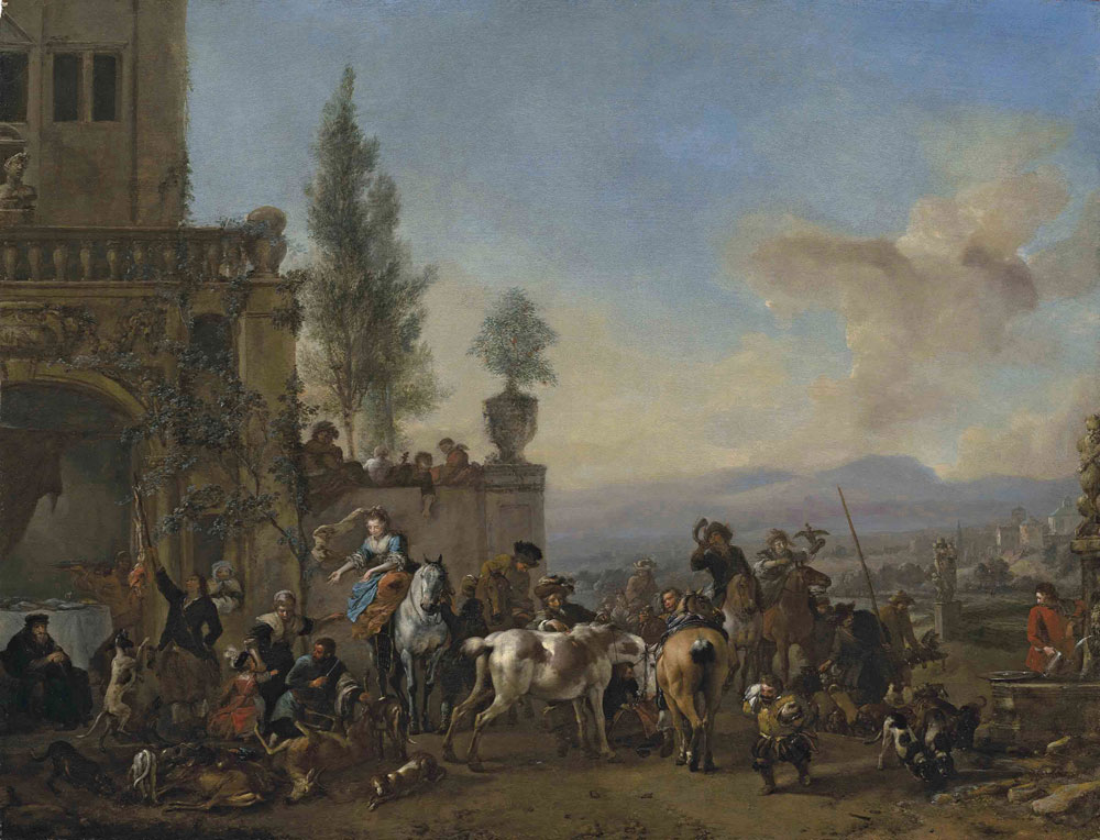 Philips Wouwerman - The Return from the Hunt
