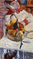 Pierre Bonnard Woman with Basket of Fruit