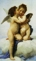 William-Adolphe Bouguereau Cupid and Psyche as Children