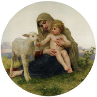 William-Adolphe Bouguereau The Virgin of the Lamb