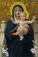 William-Adolphe Bouguereau The Virgin of the Lilies