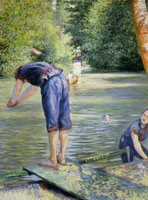 Gustave Caillebotte Bathers: Bank of Yerres