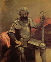 Camille Corot Man in Armor