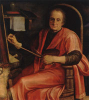 Frans Floris The Painter Rijk met de Stelt as St. Luke Painting the Virgin