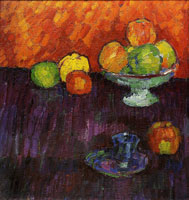 Alexej von Jawlensky Still-life with apples and blue cup
