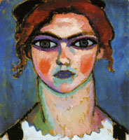 Alexej von Jawlensky Young girl with green eyes