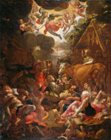 Joachim Wtewael Annunciation to the Shepherds