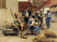 Leon Lhermitte Harvesters' Country