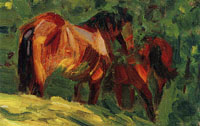 Franz Marc Sketch of Horses II