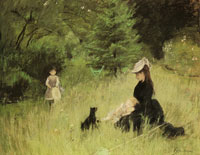 Berthe Morisot On the Lawn
