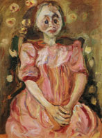 Chaim Soutine Young Girl in Pink