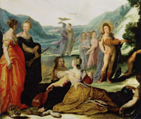 Bartholomeus Spranger Apollo and the Muses