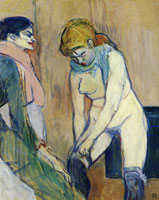 Henri de Toulouse-Lautrec Woman Pulling Up Her Stocking